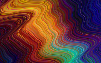 Obraz premium Dark Multicolor vector background with lava shapes.