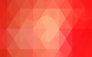 Obraz premium Light Red vector gradient triangles texture.