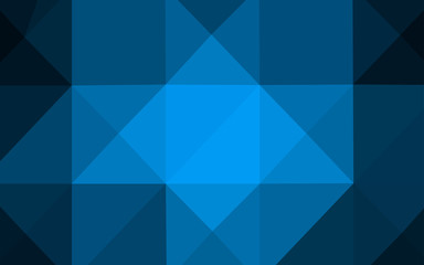 Fototapeta premium Dark BLUE vector abstract mosaic pattern.
