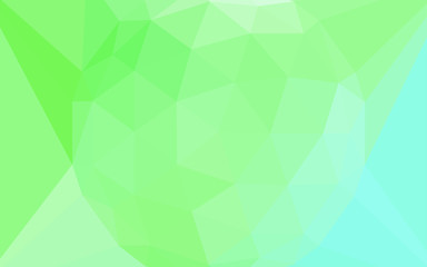 Fototapeta na wymiar Light Green vector abstract polygonal pattern with a gem in a centre.