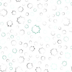 Light Blue, Green vector seamless template with circles.