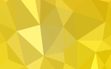 Fototapeta na wymiar Light Yellow vector abstract polygonal background.