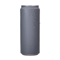 Aluminum soda cans isolated background