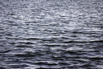 Wavy and disturbed water of the Baltic sea near Stockholm