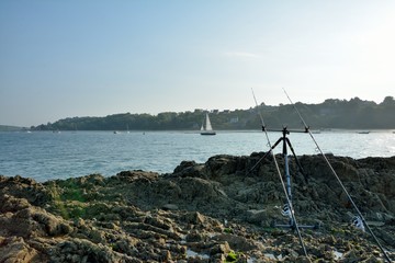 Pêche à la Daurade dans un estuaire de Bretagne
