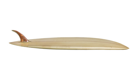 Vintage Surfboard isolated on white