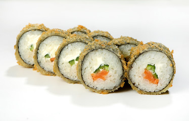 Warm rolls (Philadelphia cheese, cucumber, salmon)