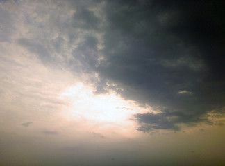 Afternoon cloudy sky