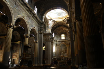 Fototapeta na wymiar Iglesia de San Gaetano y Bartolomé, Bolonia, Italia