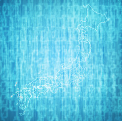 nagasaki prefecture on administration map of japan