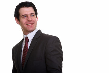 Studio Portrait Of Caucasian Businessman