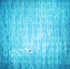 wakayama prefecture on administration map of japan