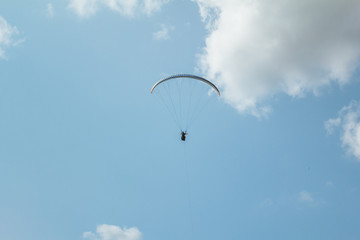 Paraglider flying sport