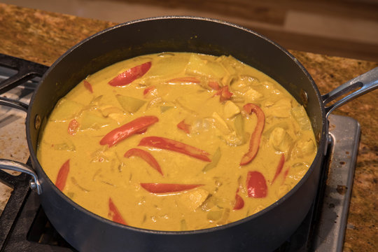 SImmering yellow curry