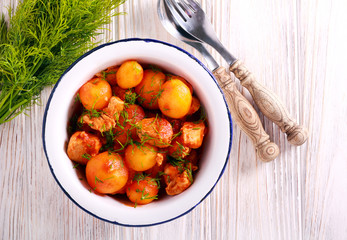 Turkey and potato stew
