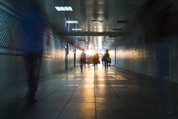 People in the passage