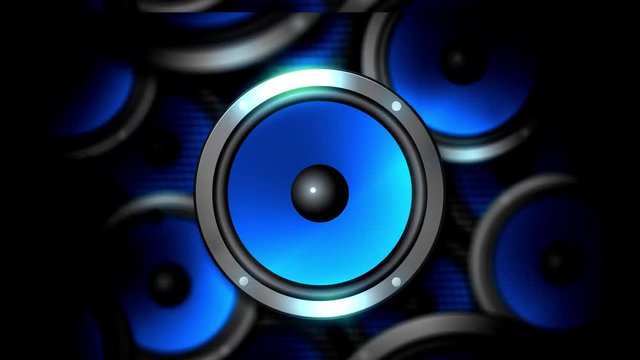 大音量のスピーカー ループ