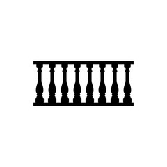 Sketch stair grille bar trellis fence isolated vector icon.