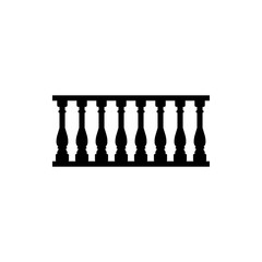 Fototapeta premium Sketch stair grille bar trellis fence isolated vector icon.