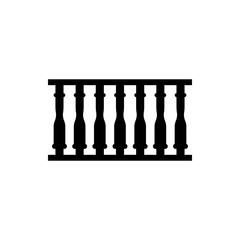 Sketch stair grille bar trellis fence isolated vector icon.
