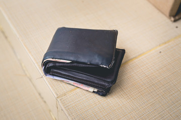 wallet on the floor