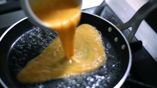 Cheff Preparing Omelette
