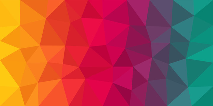 Colorful Low Poly Vector Background