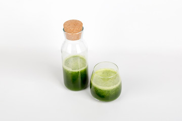 Healthy Drink Concept with Green Tea with Bowl