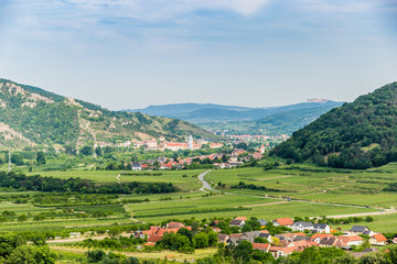 Naklejka premium Landscape of Wachau valley, Danube river, Austria.