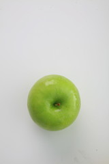 colorful of apple on white