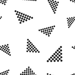 Arrow icon seamless pattern background. Business concept vector illustration. Arrow dotted symbol pattern.
