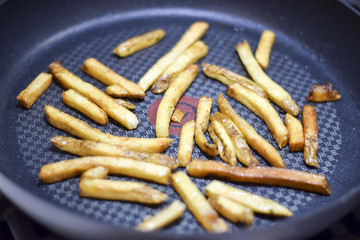 French fries cooking
