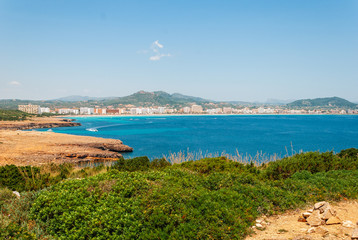 Fototapeta premium Cala Millor Cityscape, Mallorca