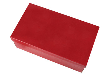 red box for shoes closed