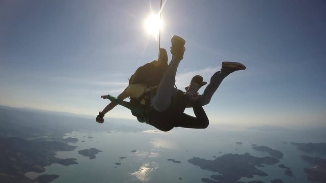 Skydiving tandem in Rio de Janeiro