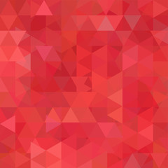 Abstract vector background with triangles. Red geometric vector illustration. Creative design template.