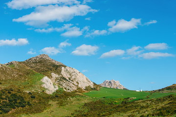 mountain landscape near El Chorro Gorge, Andalusia, Spain