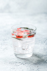 Strawberry and rosemary drink