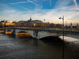 Flood in Paris, France