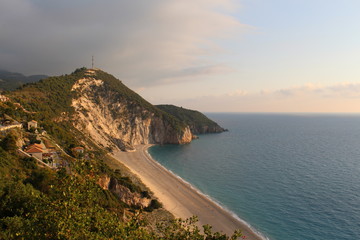 Plage de l'ile de Leucade en Grèce 