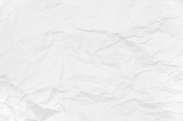 White crumpled paper for background image