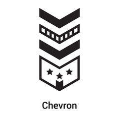 Fototapeta na wymiar Chevron icon vector sign and symbol isolated on white background, Chevron logo concept