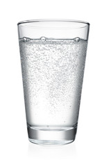 Glass of water isolated