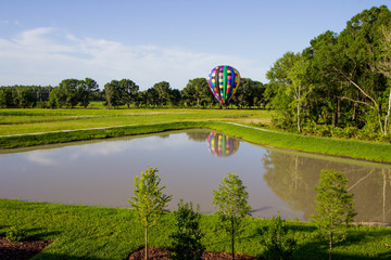 Hot Air Balloon from a Distance