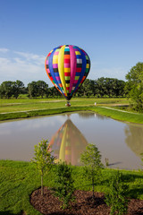 Hot Air Balloon Reflection