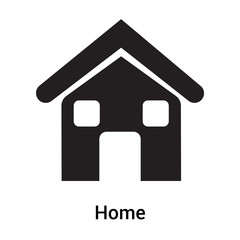 Home icon vector sign and symbol isolated on white background, Home logo concept