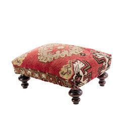 Foot stool - kilim rug ottoman