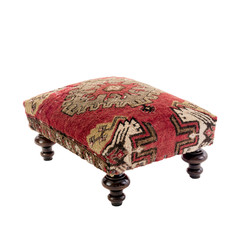 Foot stool - kilim rug ottoman