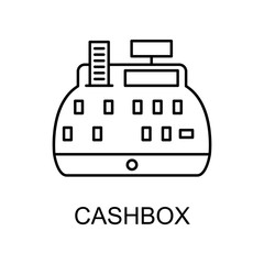 Fototapeta na wymiar cash box outline icon. Element of finance icon for mobile concept and web apps. Thin line cash box outline icon can be used for web and mobile. Premium icon