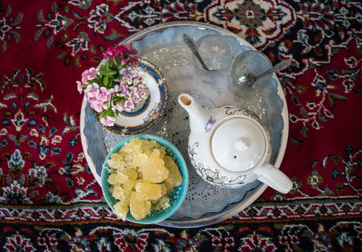 Tea in Nishabour, Iran
